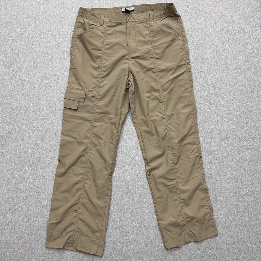 Magellan's Travel Gear Cargo Pants Womens Size 14 Convertible Roll Tab Hiking